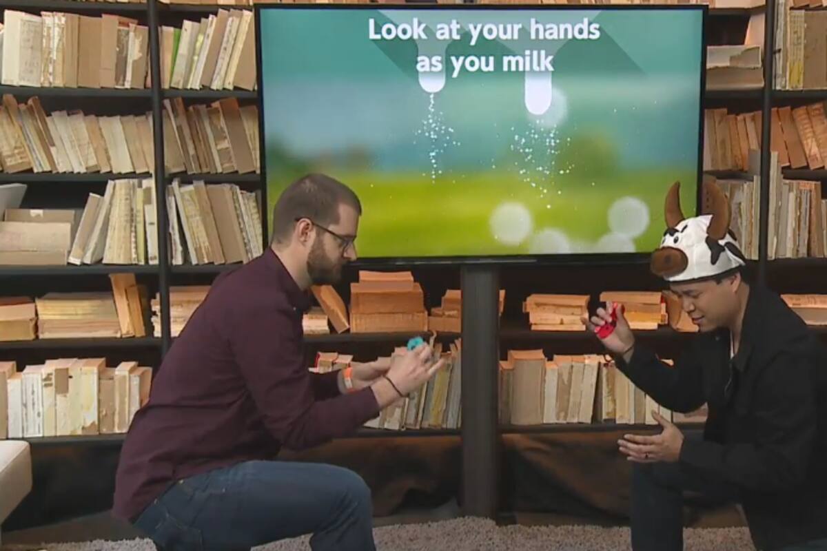 Haz poses, come sandwiches, ordeña vacas y más en 1-2-Switch