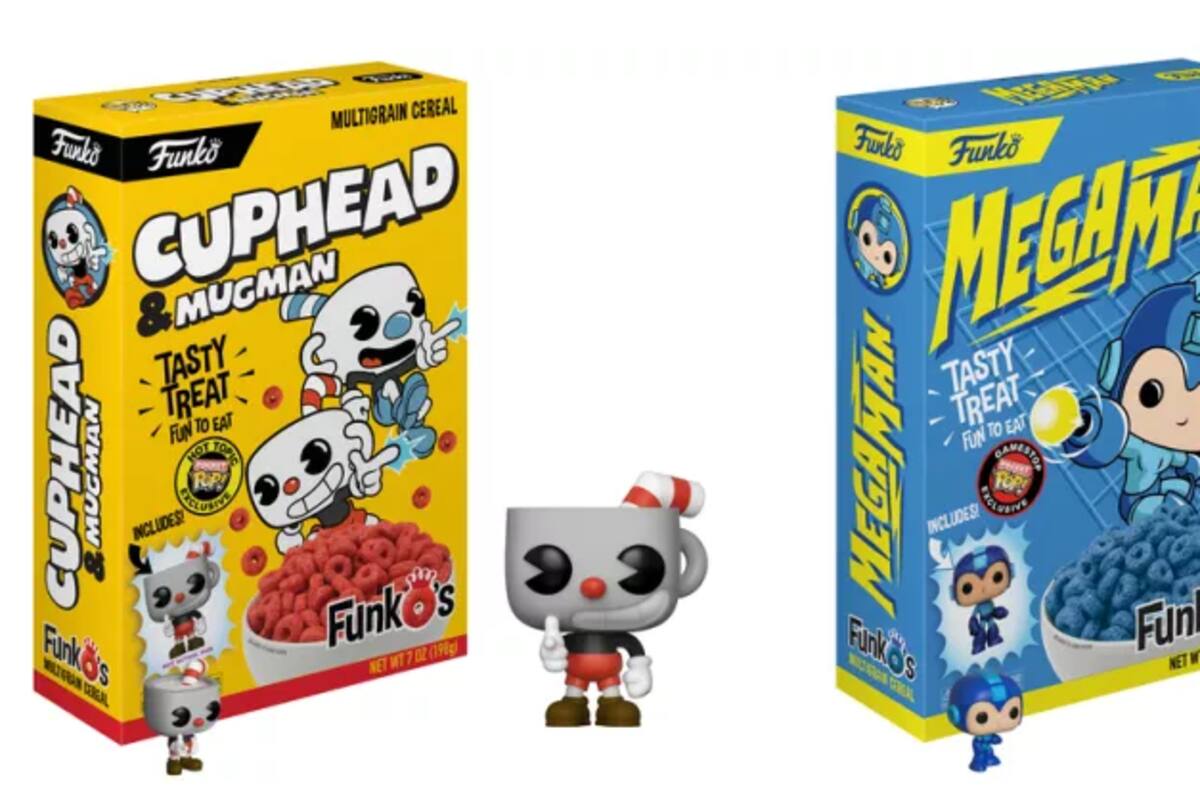 Cuphead, Freddy y Megaman llegan en forma de cereal a FunkoPop