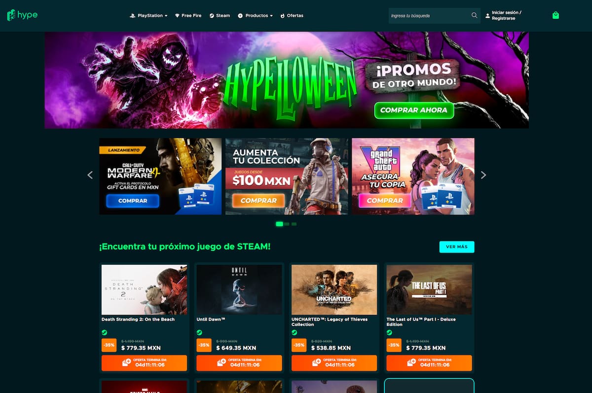 Oferta Hype Games Hypelloween
