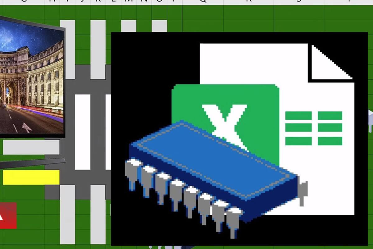 Logran ejecutar una CPU totalmente funcional de 16 bits dentro de Microsoft Excel