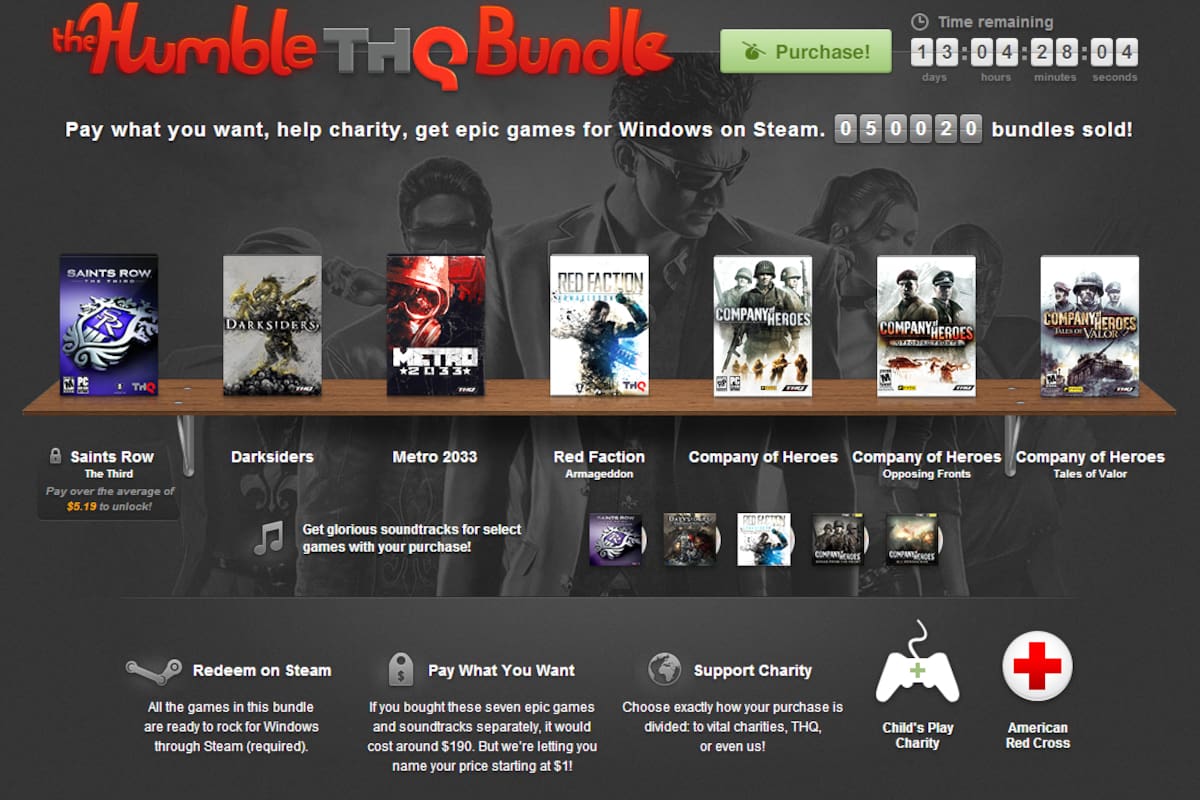 Humble THQ Bundle añade un juego más y DLC