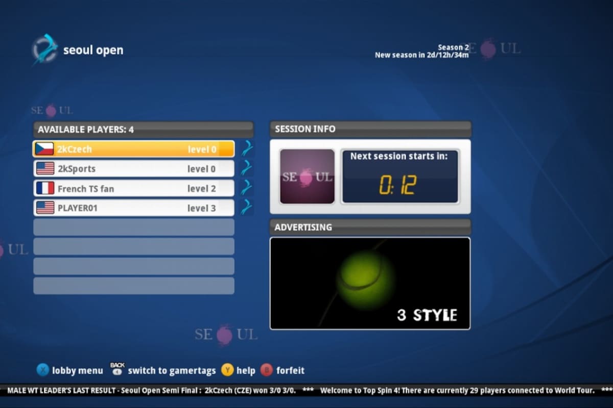 Top Spin 4: Circuito mundial