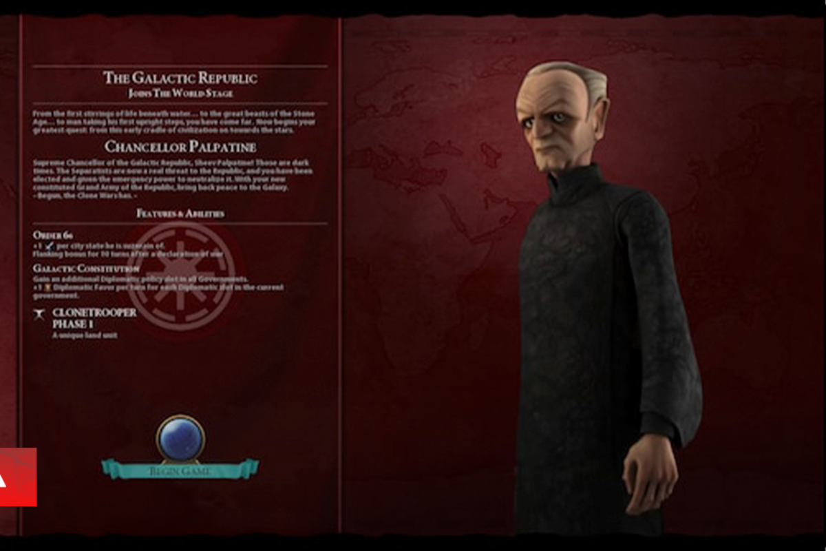 Nuevo mod de Civilization 6 te deja jugar como el imperio de Star Wars