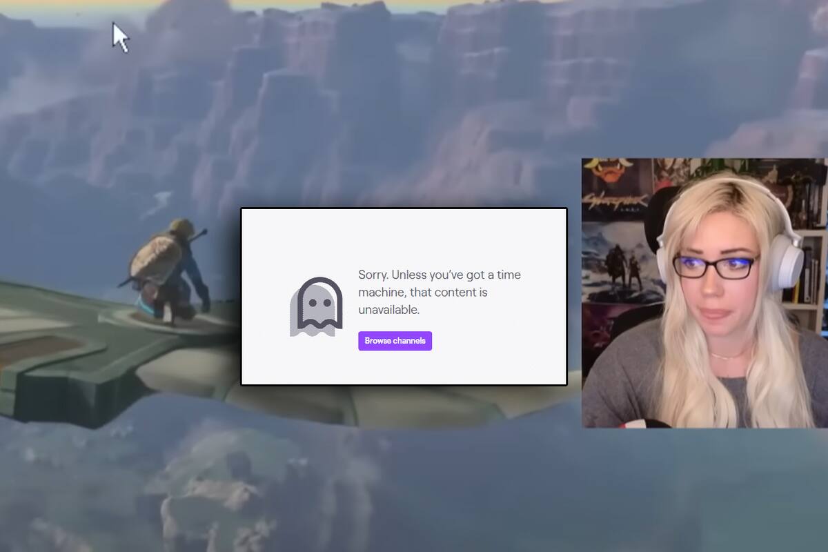 Esta streamer fue banneada de Twitch por mostrar un gameplay oficial y autorizado de Zelda: Tears of the Kingdom