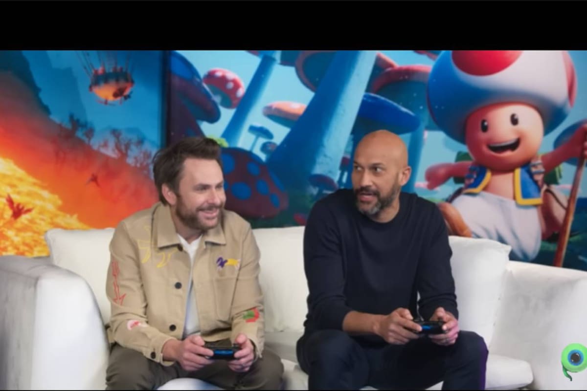 ¿Troncos? Así juegan Mario Kart 8 Deluxe los actores de Super Mario Bros. La Película
