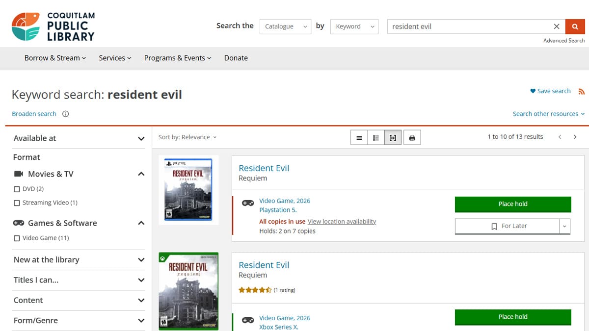 Pedir prestado juegos gratuitos bibliotecas públicas