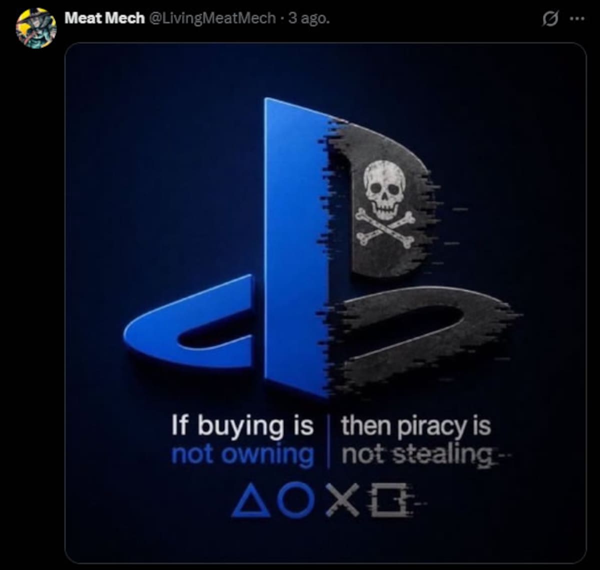PlayStation Meme piratería