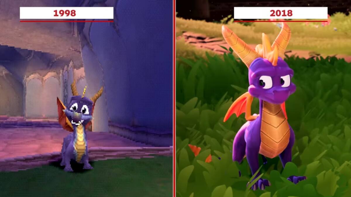 Poco demoraron en darle el tratamiento comparativo al traíler de Spyro Reignited Trilogy