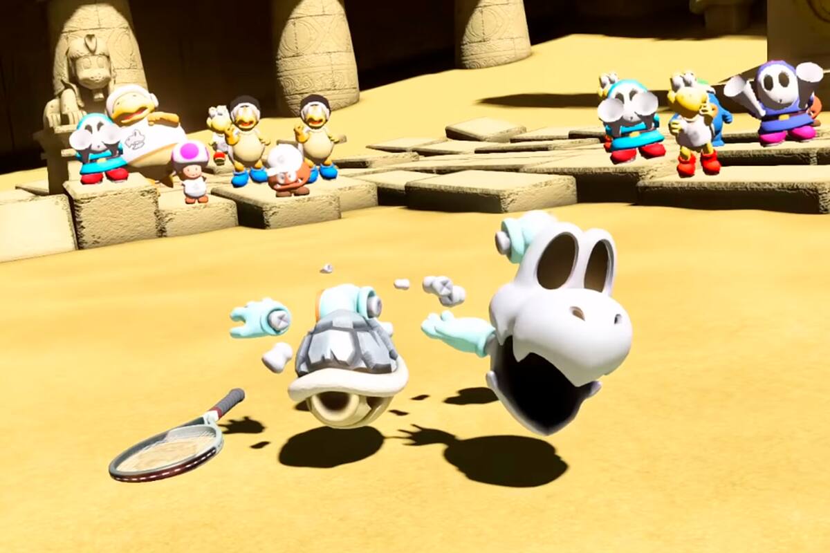 Dry Bones será el próximo personaje que llegará a Mario Tennis Aces