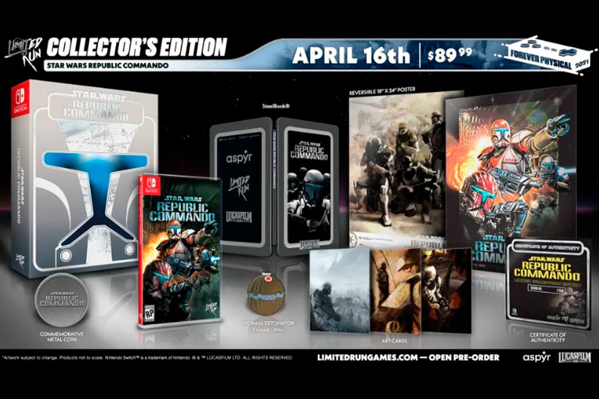 Star Wars: Republic Commando tendrá edición física y será de colección