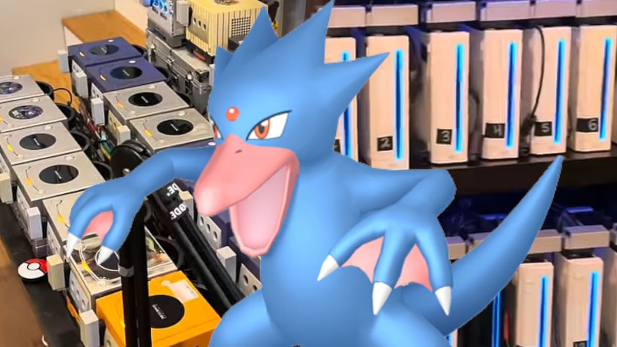 Pokémon shiny Golduck Professor Rex