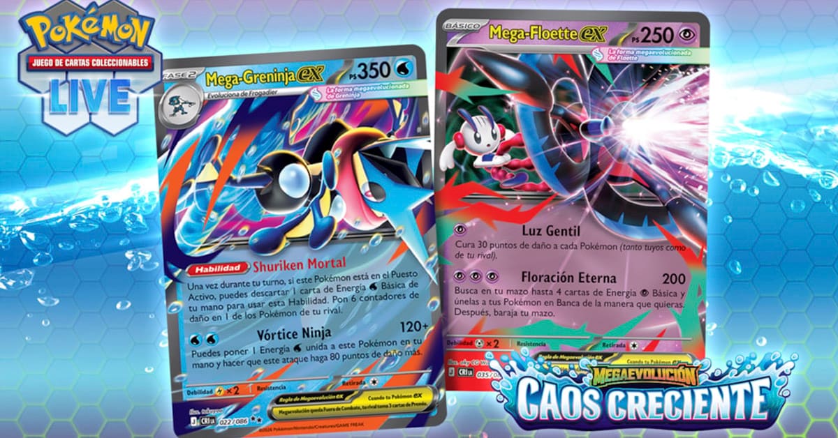 Pokémon TCG Live Megaevolución Caos Creciente