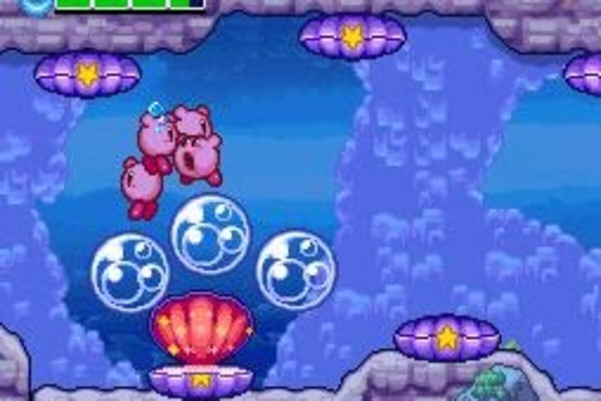 Kirby Mass Attack: Kirby ha sido dividido