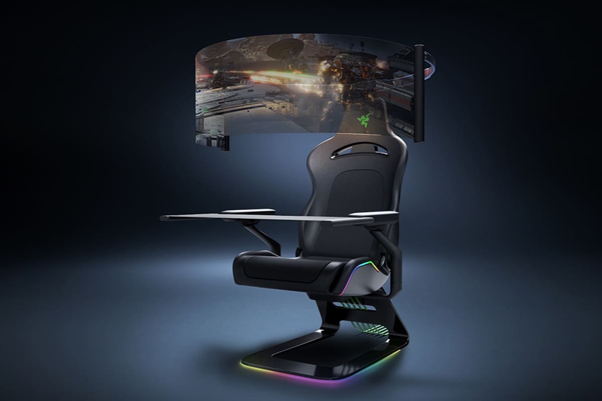 Nueva silla gamer de Razer te hará desear nunca moverte; tiene pantalla, vibración y más