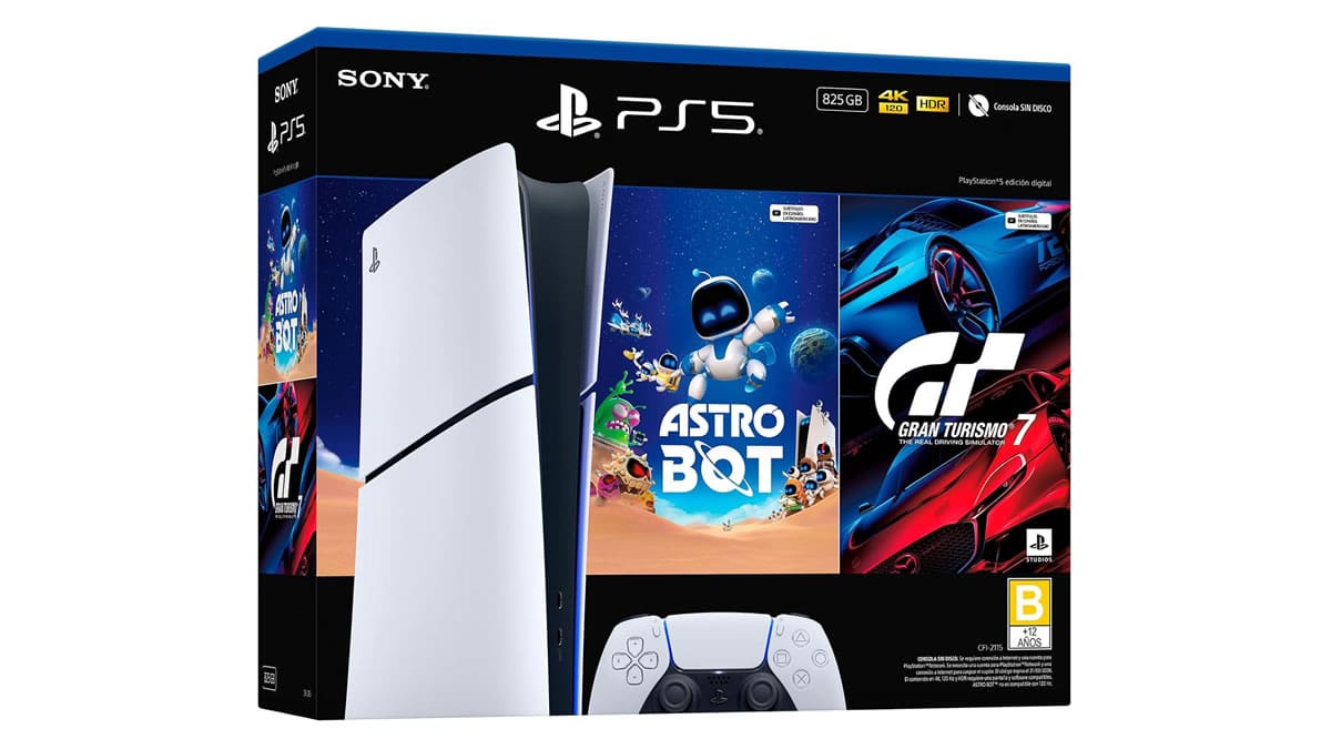 PS5 con ASTRO BOT y Gran Turismo 7