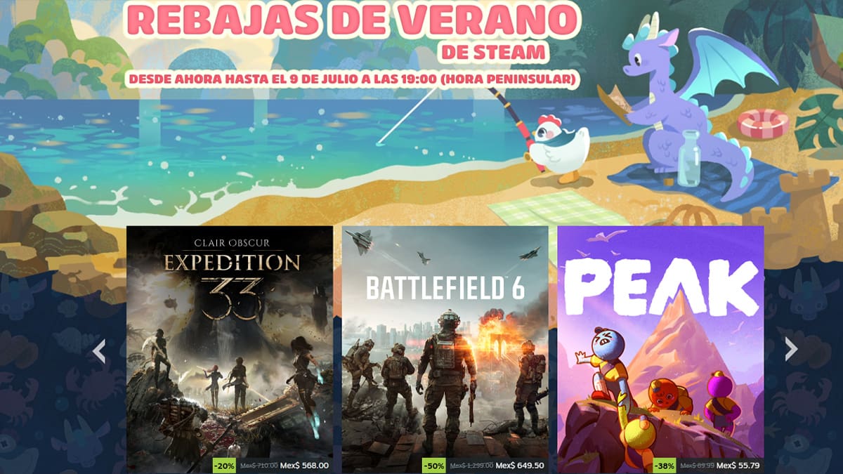 Rebajas de verano Steam