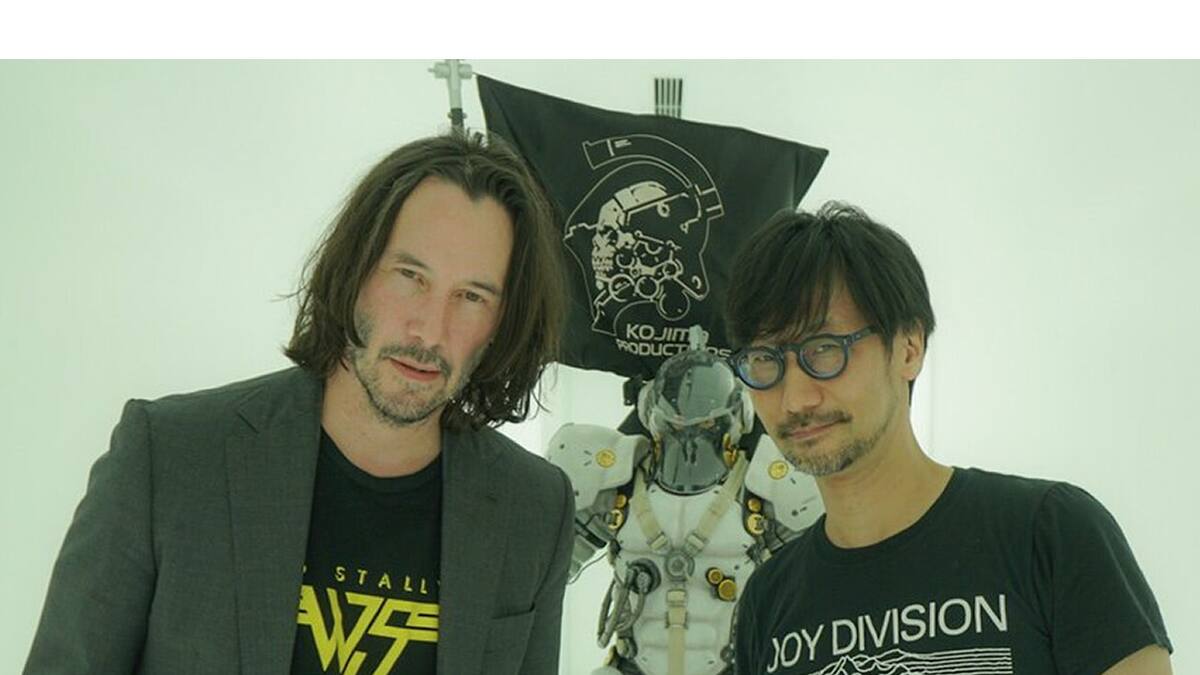 Reeves dejó un mensaje especial en el estudio de Hideo Kojima