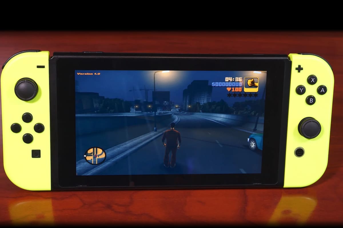 Hackers logran correr Grand Theft Auto III en un Nintendo Switch