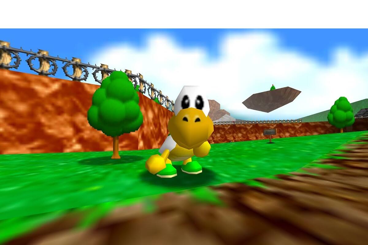 Así luce y se juega Super Mario 64 en primera persona