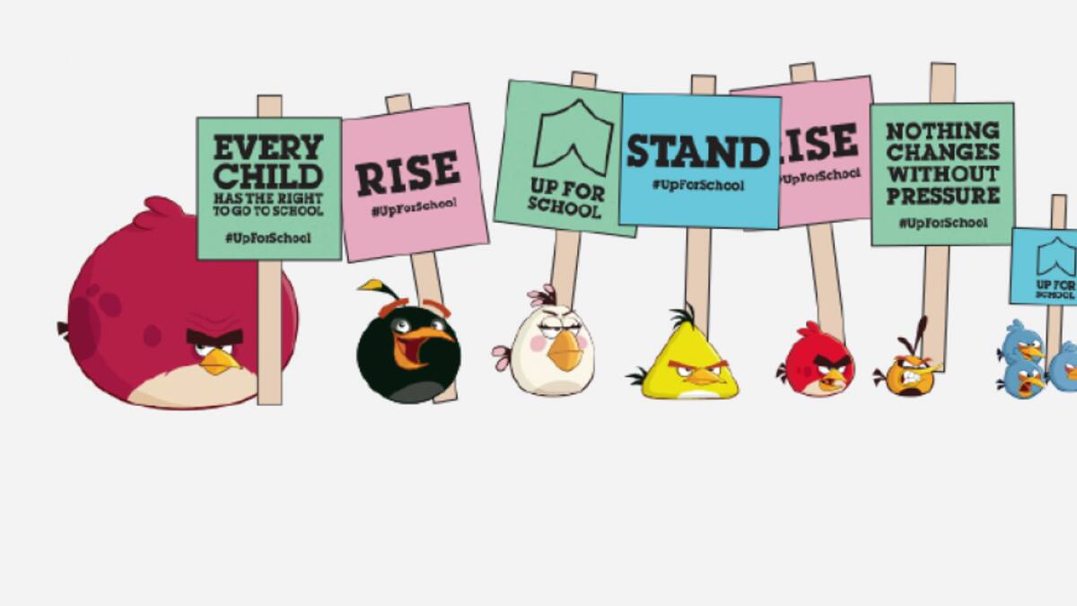 Rovio Entertainment se suma a la petición #UpForSchool