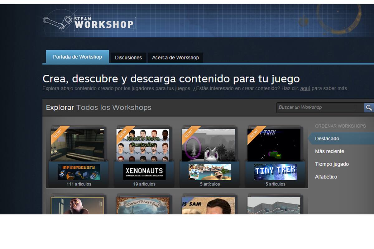 Steam Workshop ha generado 57 millones de dólares a la fecha