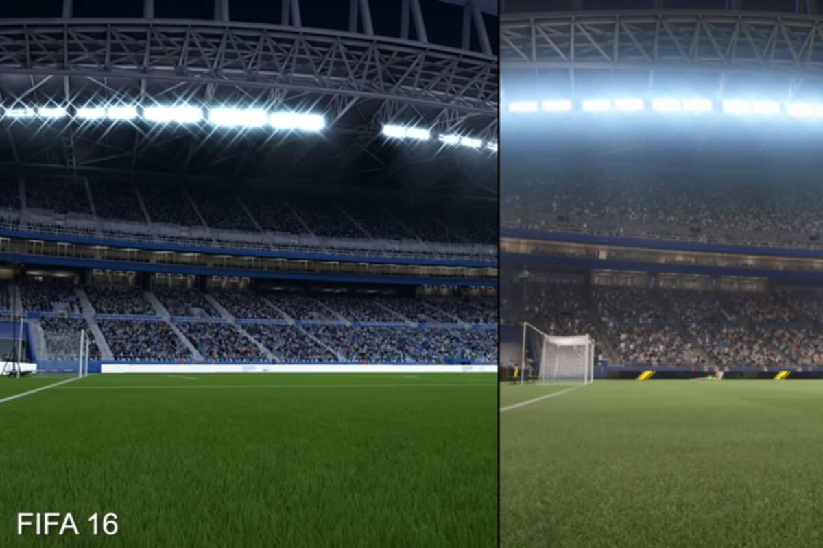 Comparativa gráfica entre FIFA 16 y FIFA 17
