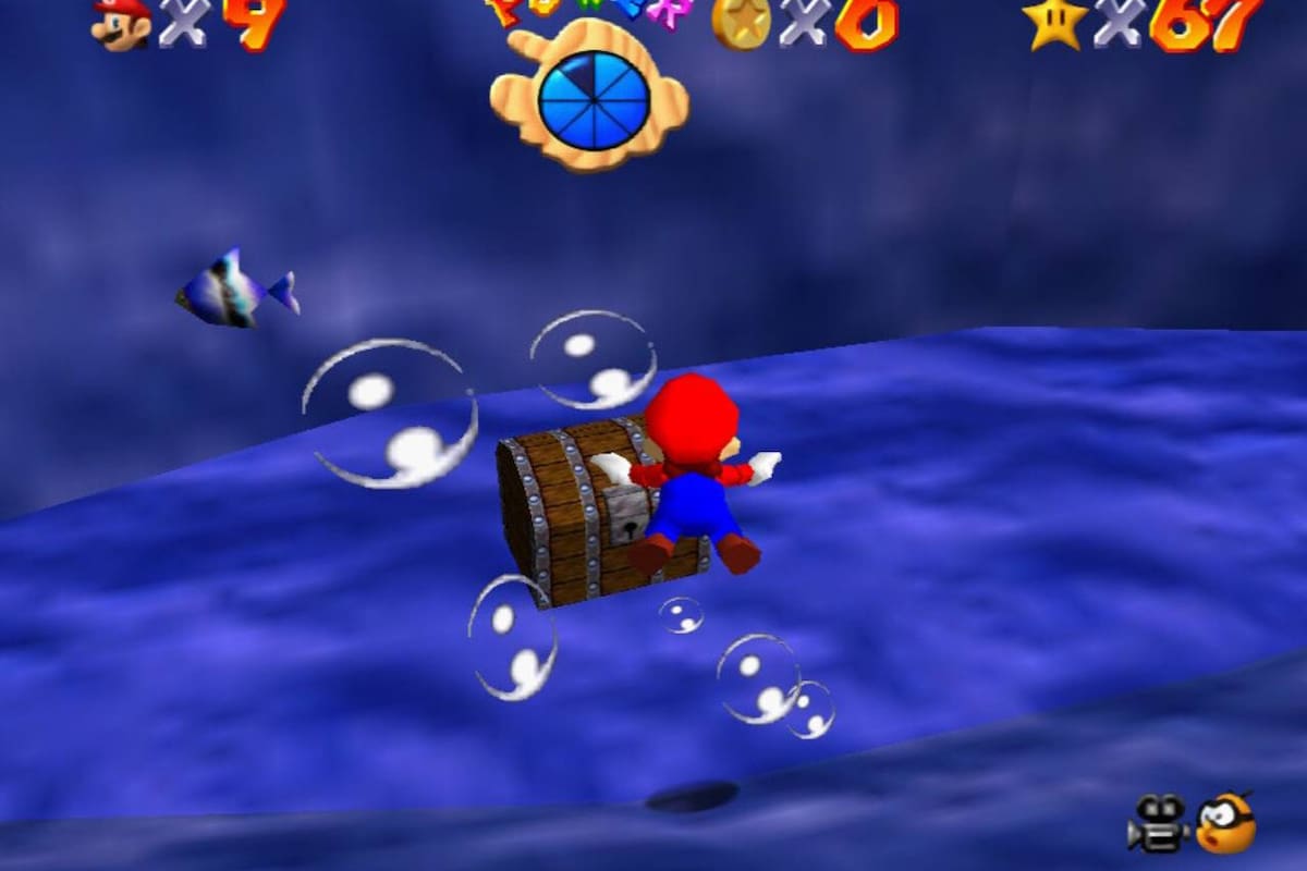 Revelan por qué las monedas te pueden dar oxígeno en Super Mario 64