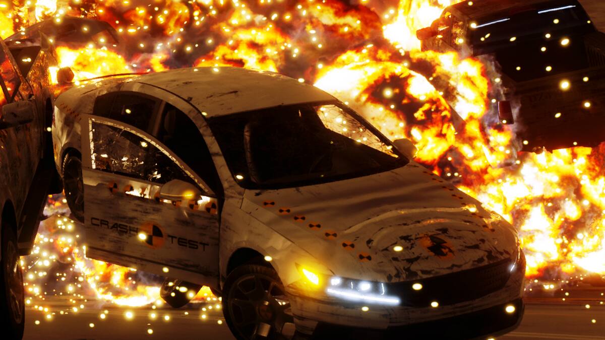 Se trata de un juego de destrucción de vehículos