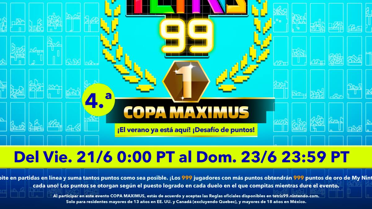 Sé uno de los mejores en el torneo y gana puntos de My Nintendo