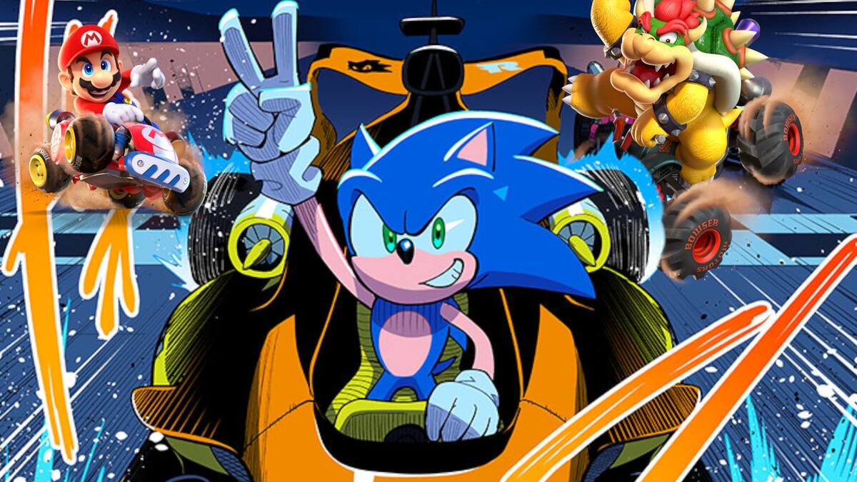 SEGA trailer Sonic Racing CrossWorlds Mario Kart World