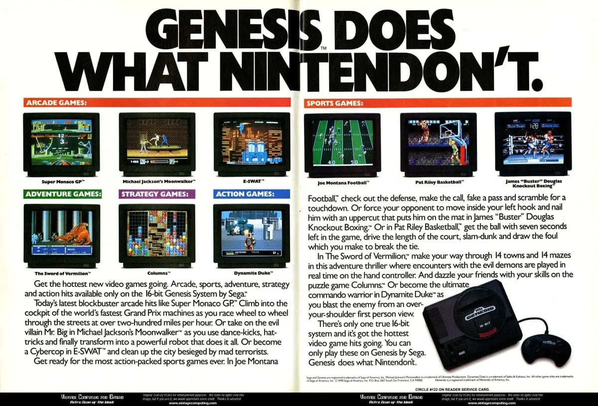 SEGA vs Nintendo