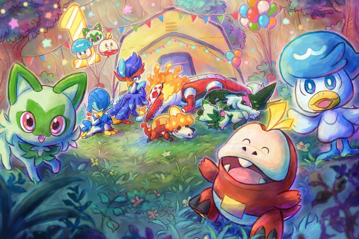 Pokémon Sleep da la bienvenida a iniciales de Paldea para celebrar su aniversario