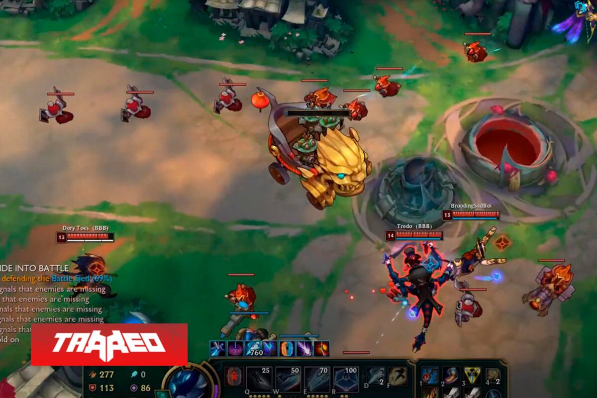 Como si fuera Yumi: una Camille se queda pegada a Tresh en gracioso bug de League of Legends