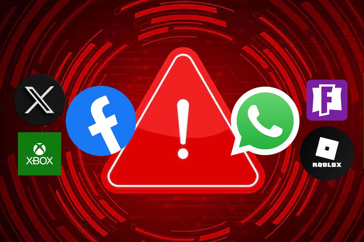 Reportan problemas y caídas en Facebook, X, WhatsApp, TikTok, ROBLOX, XBOX, Fortnite y más servicios, pero esta sería la causa