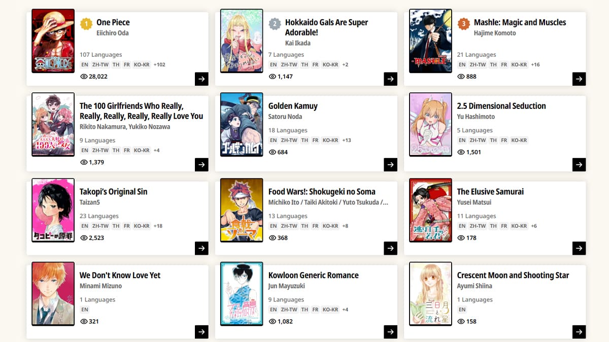 Shueisha aplicación manga