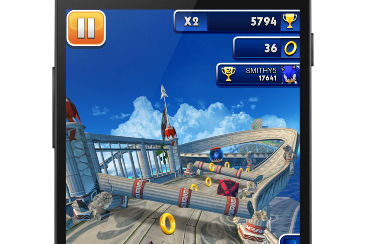 Sonic Dash: Sonic en tu Android
