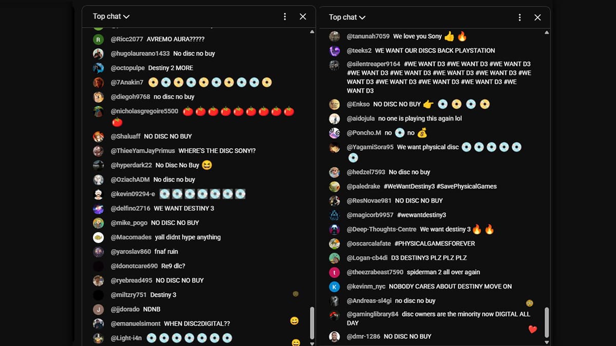 State of Play chat en vivo