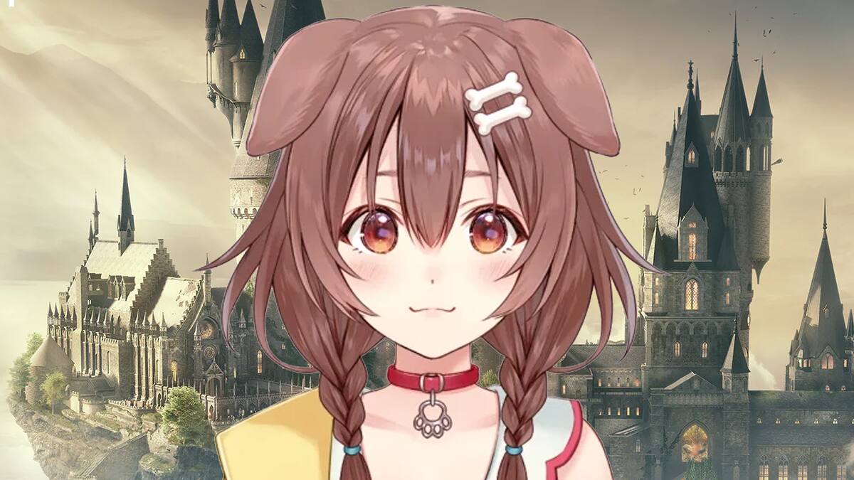 Streamers famosas de Hololive sustituyen las pinturas mágicas del videojuego de Harry Potter