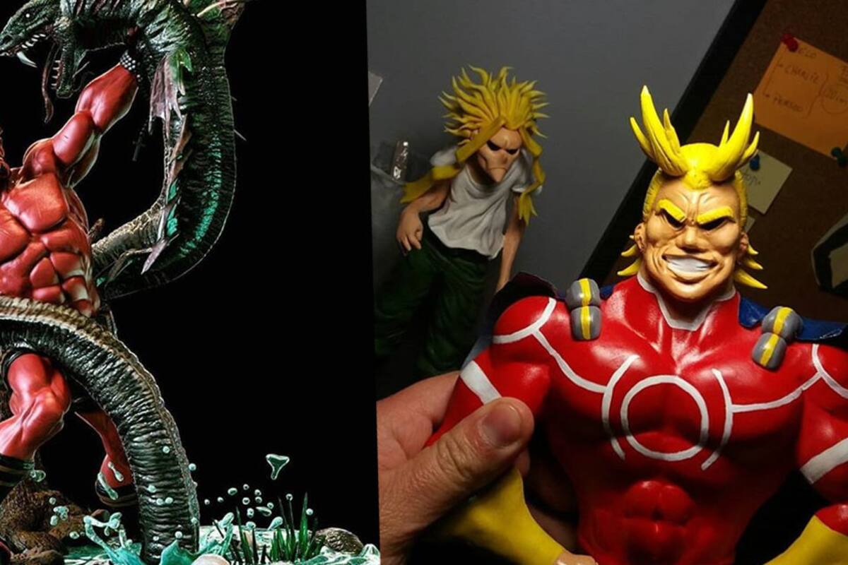 Escultores chilenos le dan vida a personajes de anime y superhéroes