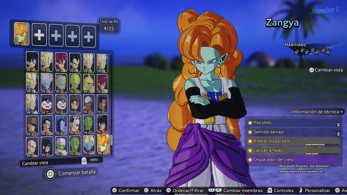 Super Limit Breaking NEO personajes