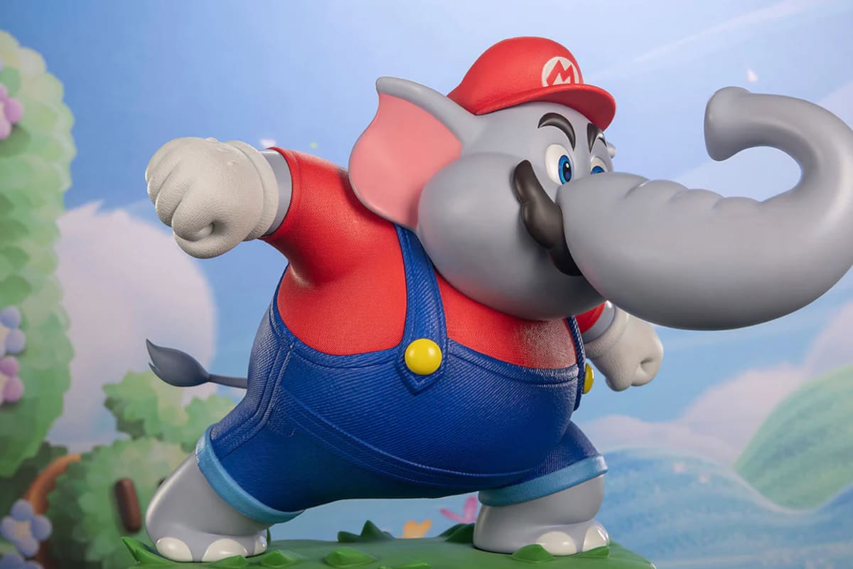 ¡Es enorme! Mario Elefante de Super Mario Bros. Wonder recibe una espectacular figura de colección