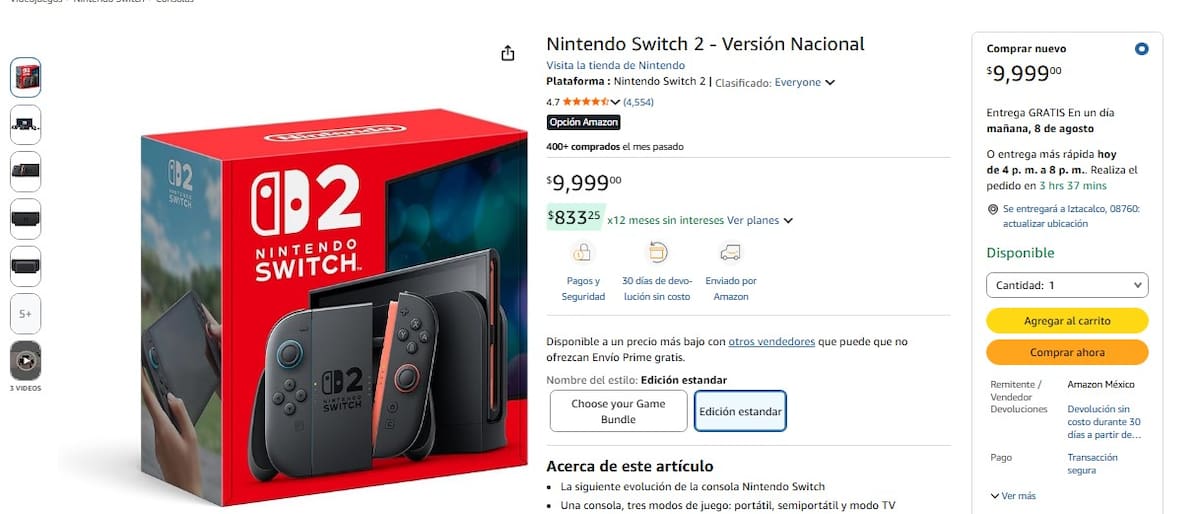 Switch 2 Amazon