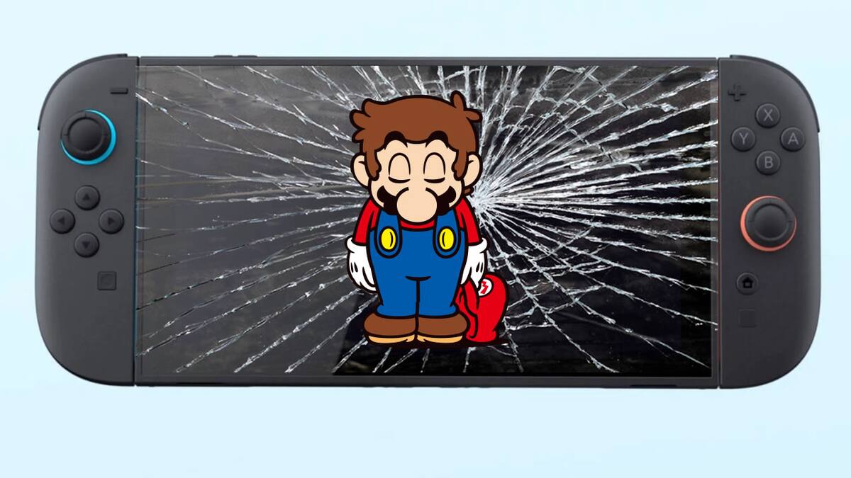 Switch 2 con pantalla dañada
