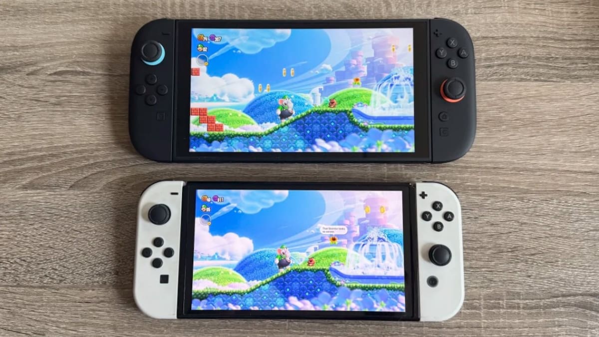 Switch 2 pantalla vs Switch