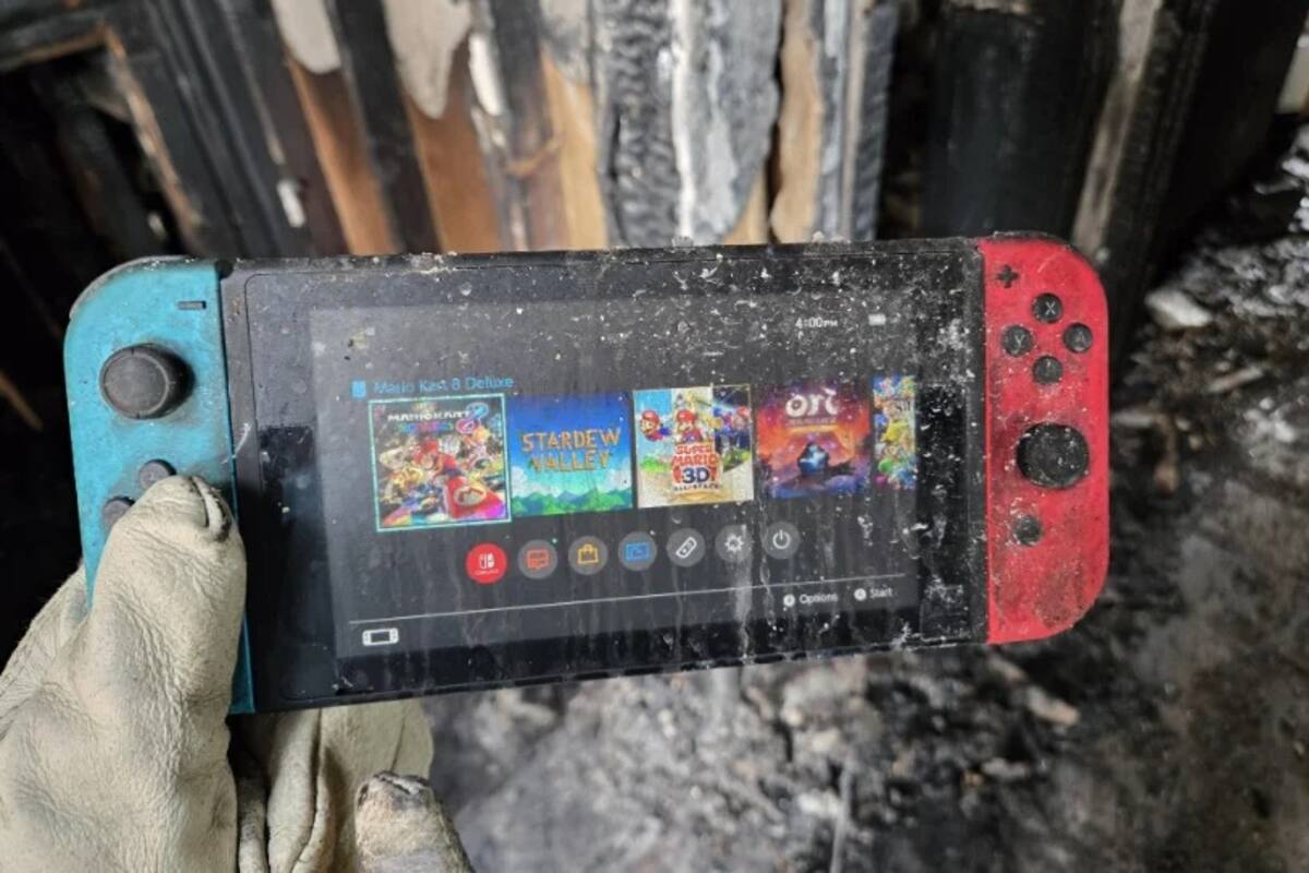 Nintendo Switch Survives Devastating House Fire and Keeps Working