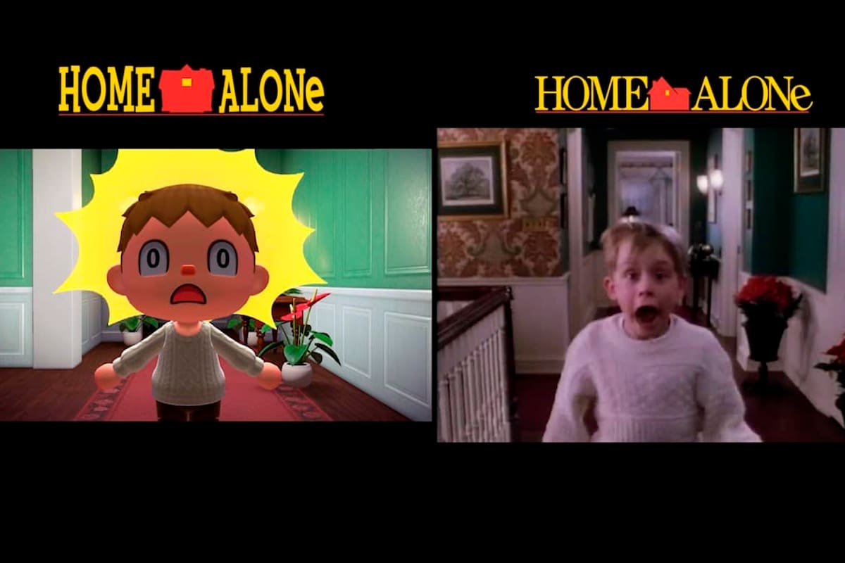Recrean el trailer de Mi Pobre Angelito en Animal Crossing: New Horizons