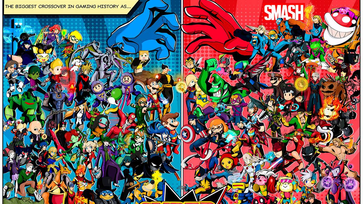 ¿Te imaginas ver una cruza entre Mario y Superman? ¿O Donkey Kong y Hulk?
