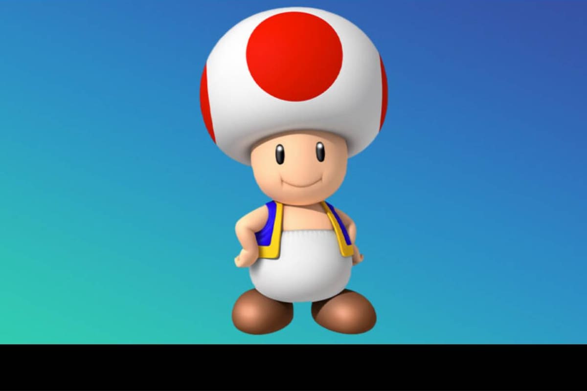 ¡Horrible! Muestran un arte de cómo iba a ser Toad en la primera película de Mario