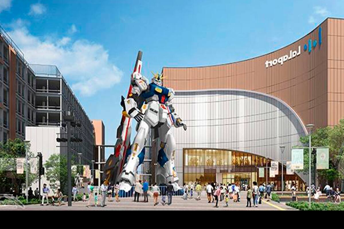 Construyen una nueva e impresionante estatua de Gundam en Japón