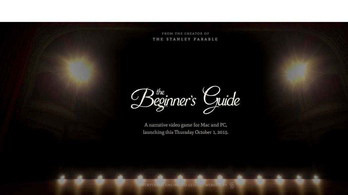 The Beginner’s Guide es una experiencia en primera persona